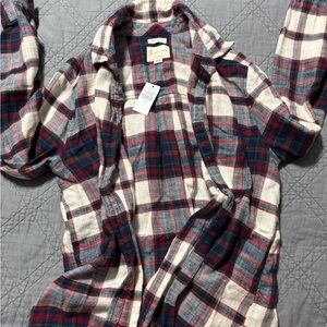 American Eagle Outfitters Plaid Shirt - Red, Blue, White